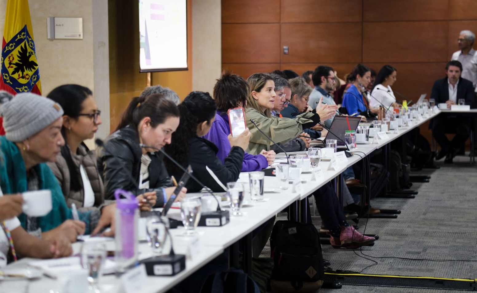 Mujeres en reunión de Concejo Consultio