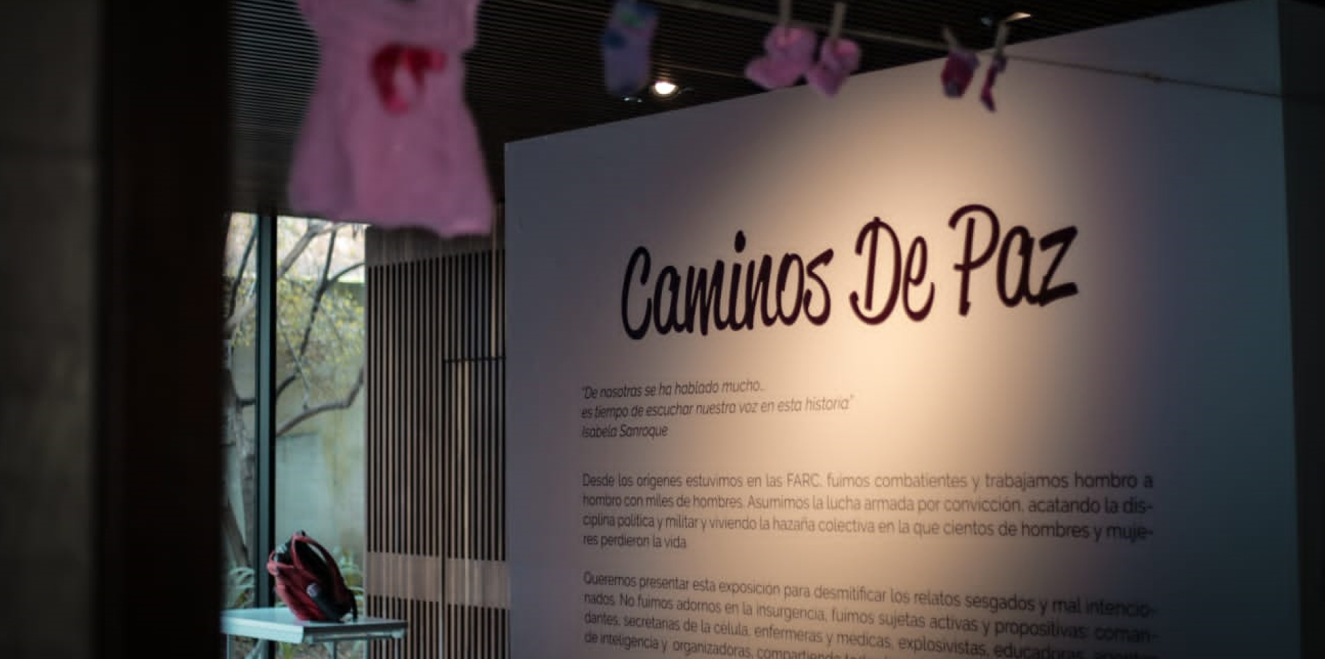 Exposición itinerante mujeres firmantes del Acuerdo de Paz
