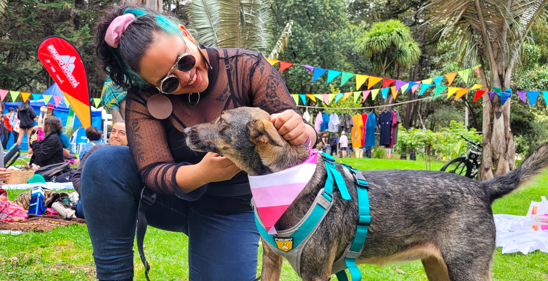 Mujer con perro