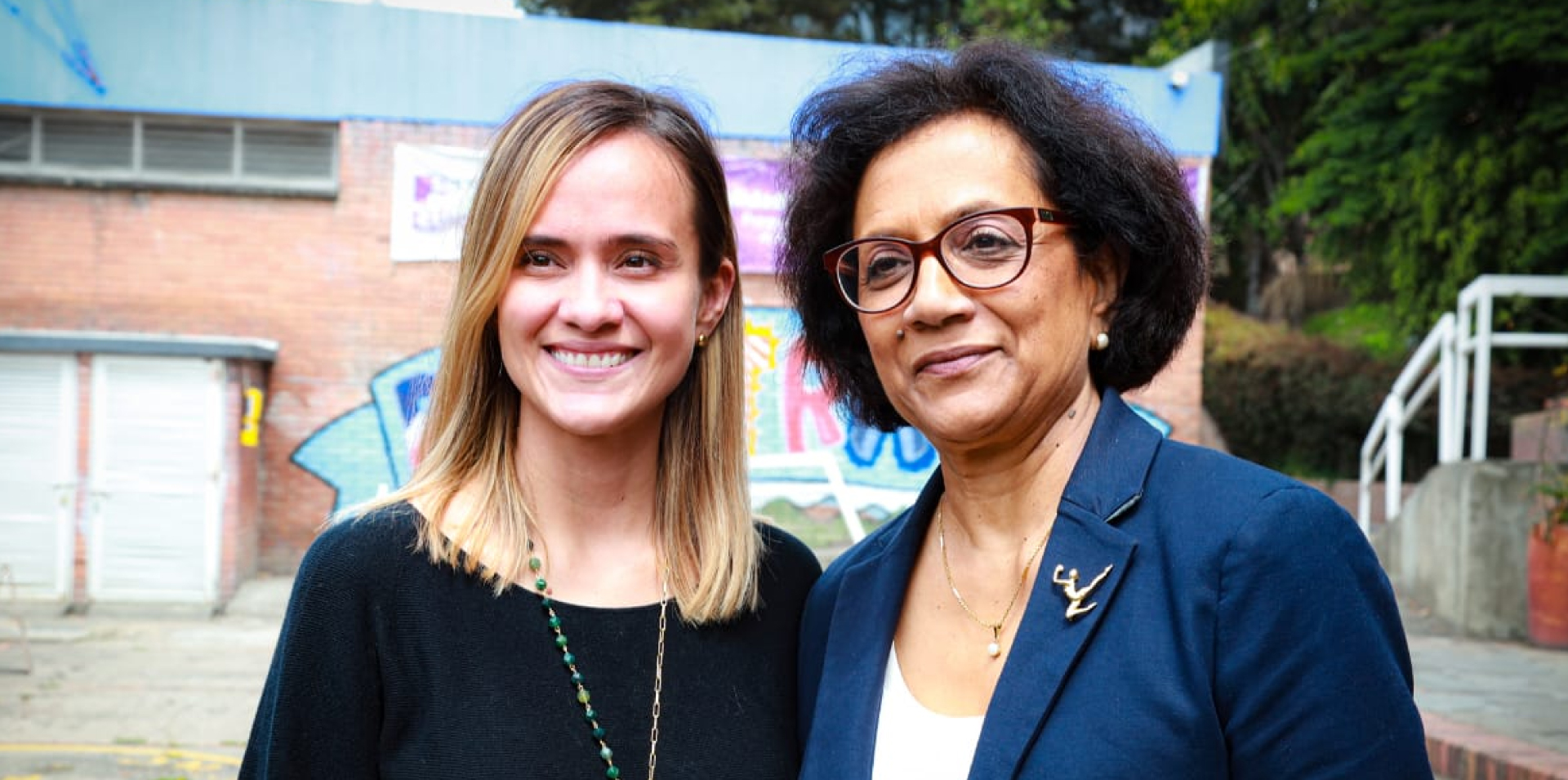 Geeta Rao Gupta y la Secretaria Distrital de la Mujer Laura Marcela Tami
