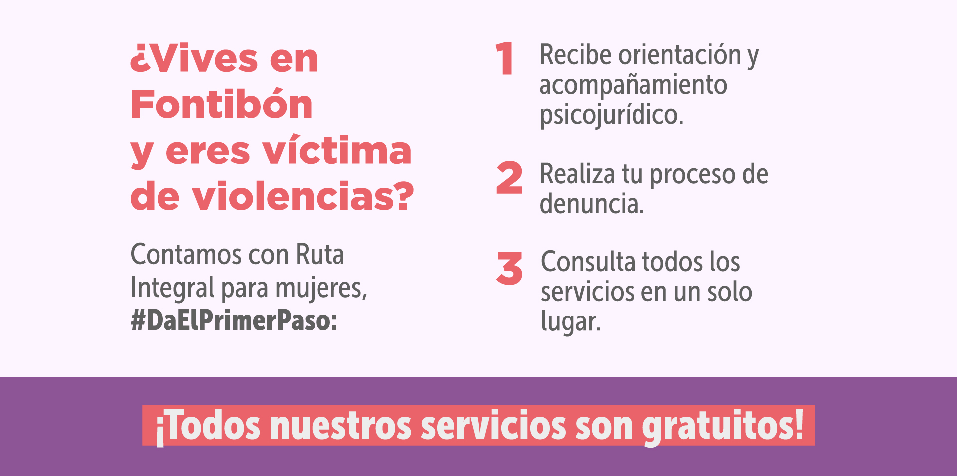 Ruta Integral para Mujeres en Fontibón 