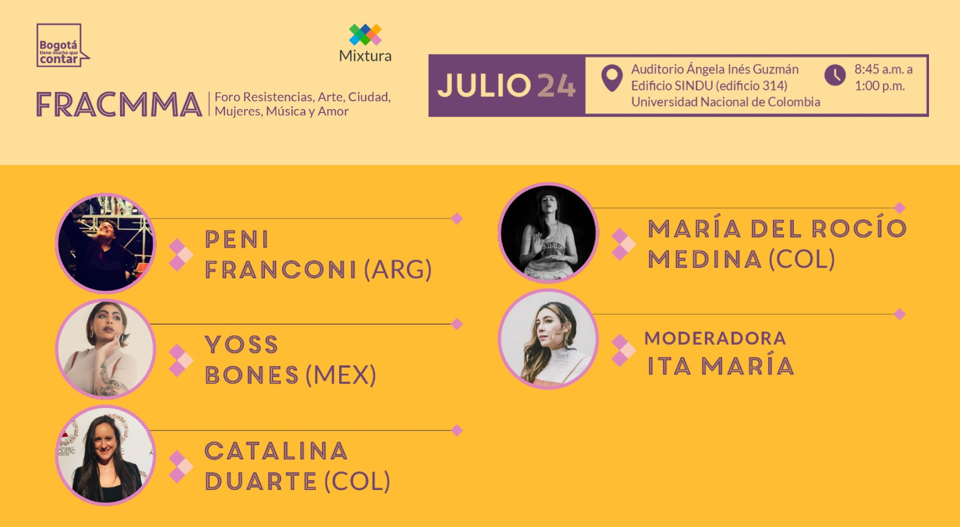 Fracmma - Foro resistencias, Arte, Ciudad, Mujeres, Música y Amor