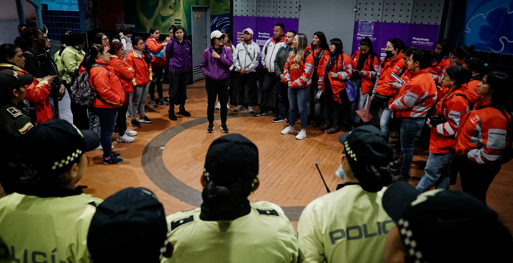 Funcionarias de TransMilenio