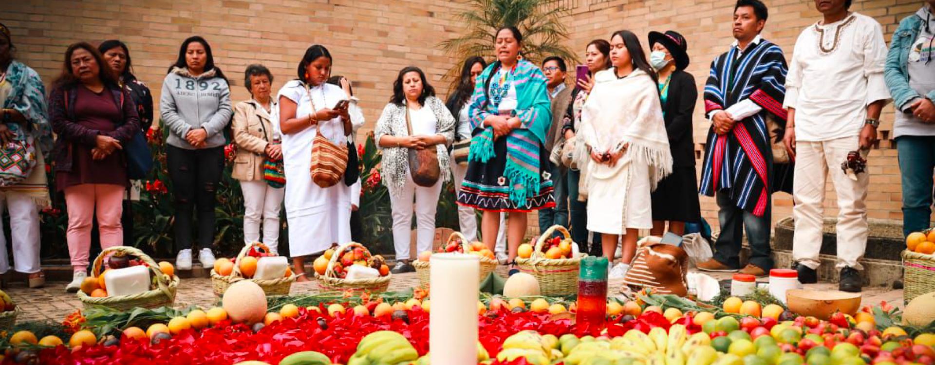 Mujeres campesinas en evento
