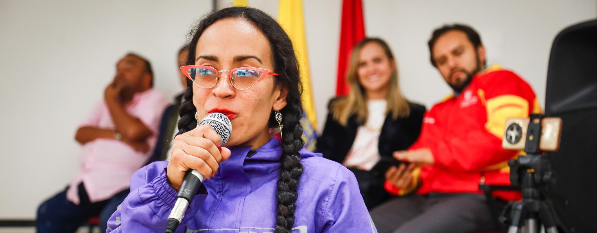 Mujer en Bogotá