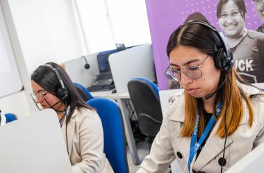 Atención línea púrpura