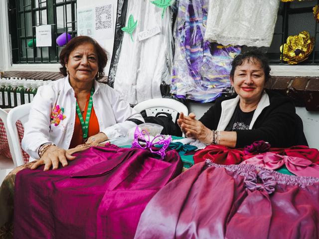 Mujeres Bogotanas con sus emprendimientos